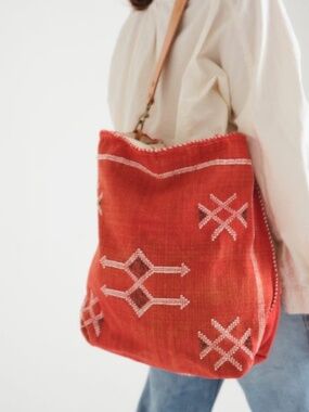 Jenna Bee Moroccan cactus silk BAG handmade tote